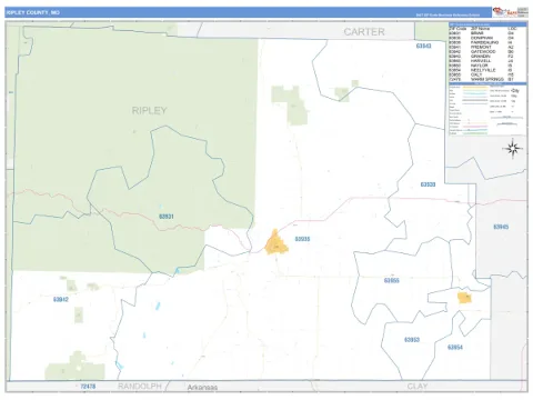 Ripley County, MO map