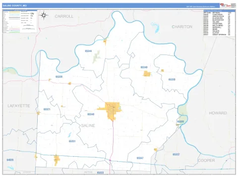 Saline County, MO map