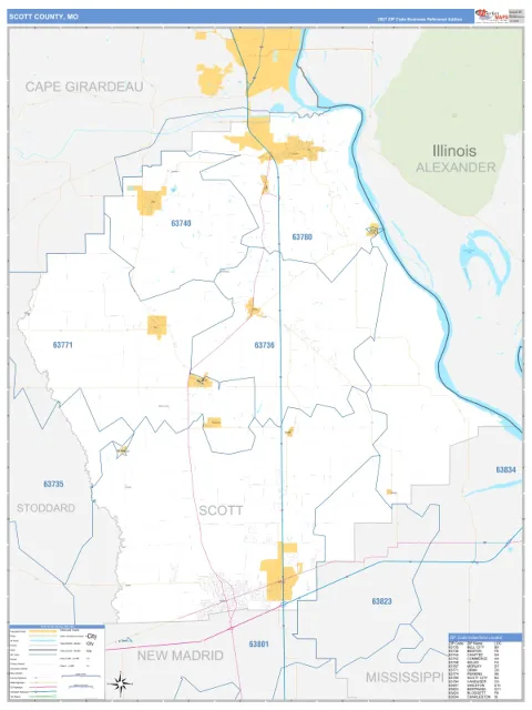 Scott County, MO map