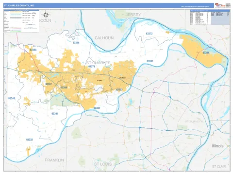 St. Charles County, MO map