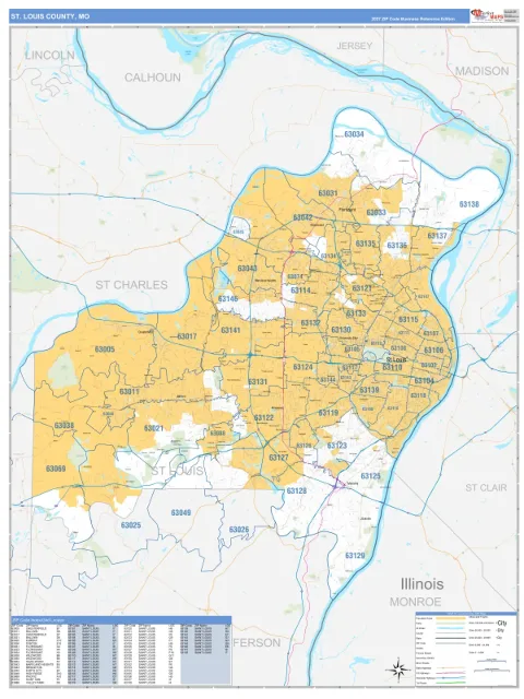 St. Louis County, MO map