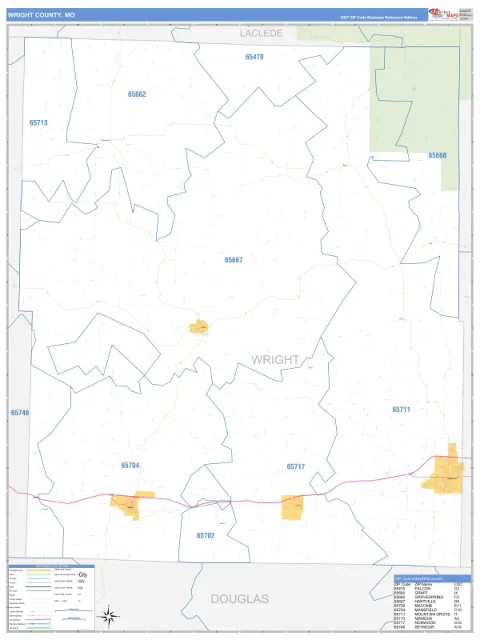 Wright County, MO map