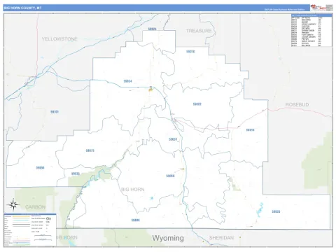 Big Horn County, MT map