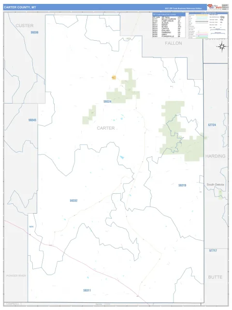 Carter County, MT map