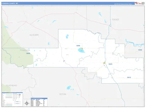 Pondera County, MT map