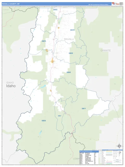 Ravalli County, MT map