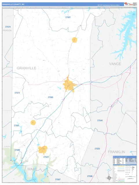 Granville County, NC map