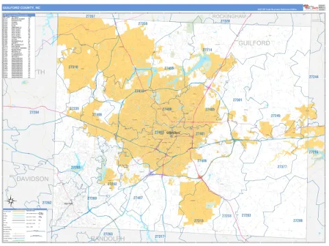 Guilford County, NC map