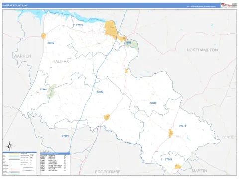 Halifax County, NC map