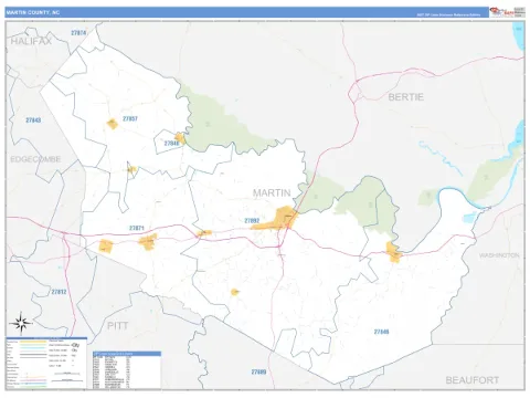 Martin County, NC map