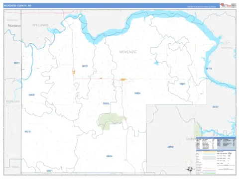 McKenzie County, ND map