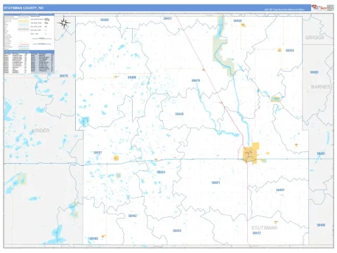 Stutsman County, ND map