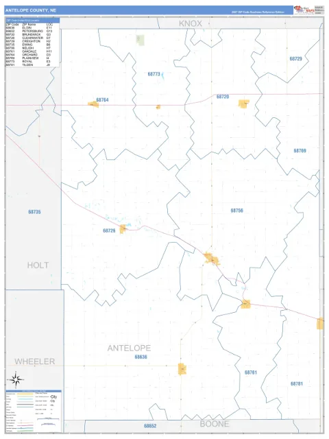Antelope County, NE map