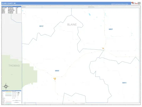Blaine County, NE map