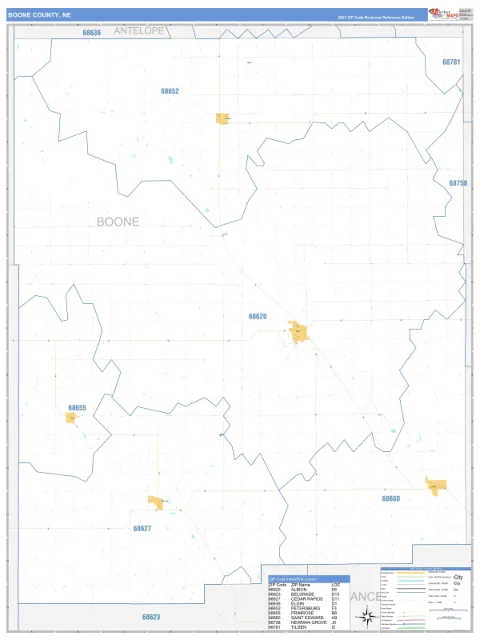 Boone County, NE map
