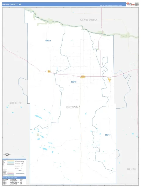 Brown County, NE map