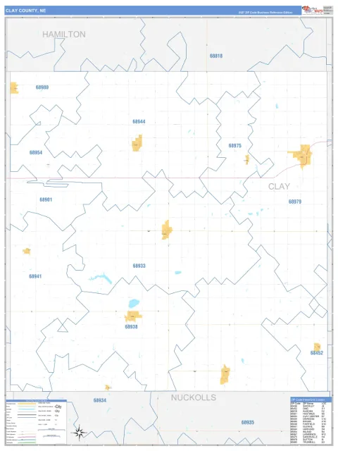 Clay County, NE map