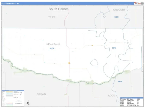 Keya Paha County, NE map