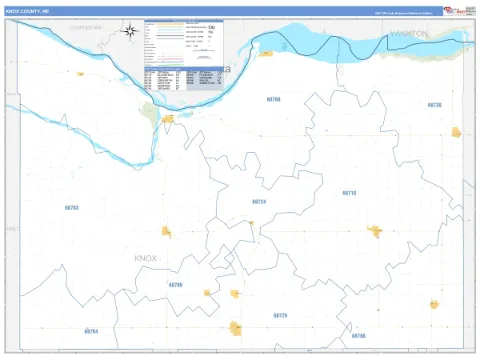 Knox County, NE map