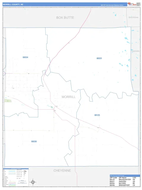 Morrill County, NE map