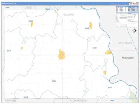 Nemaha County, NE map