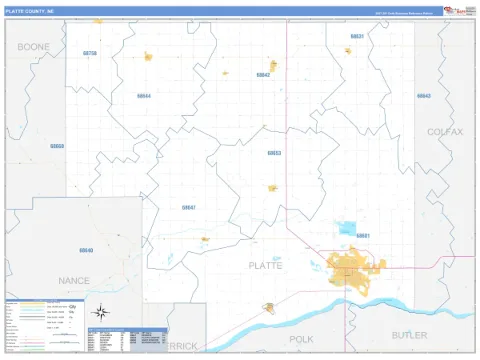 Platte County, NE map
