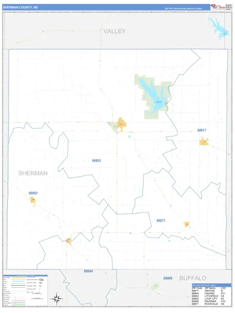 Sherman County, NE map