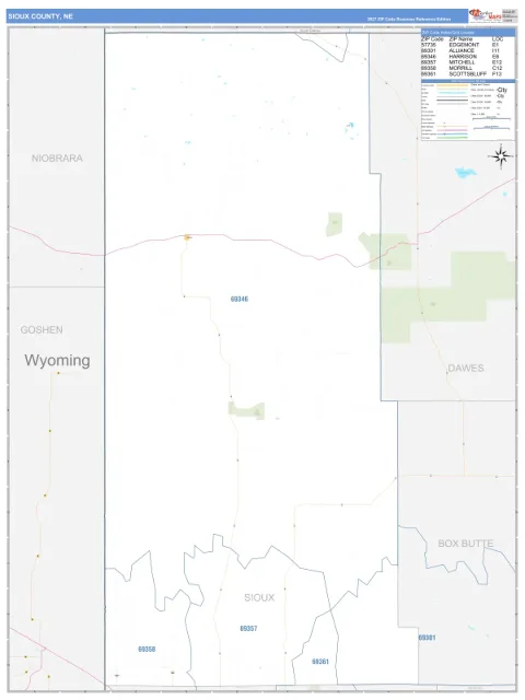 Sioux County, NE map