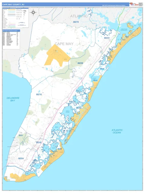 Cape May County, NJ map