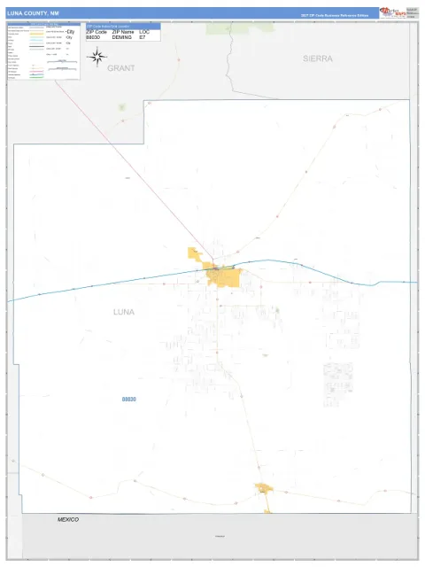 Luna County, NM map