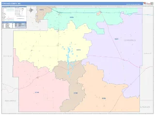 Torrance County, NM ColorCast style ZIP Code wall map