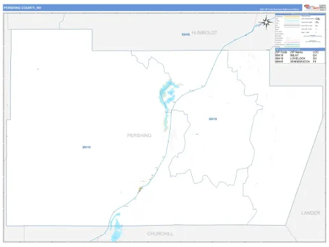 Pershing County, NV map
