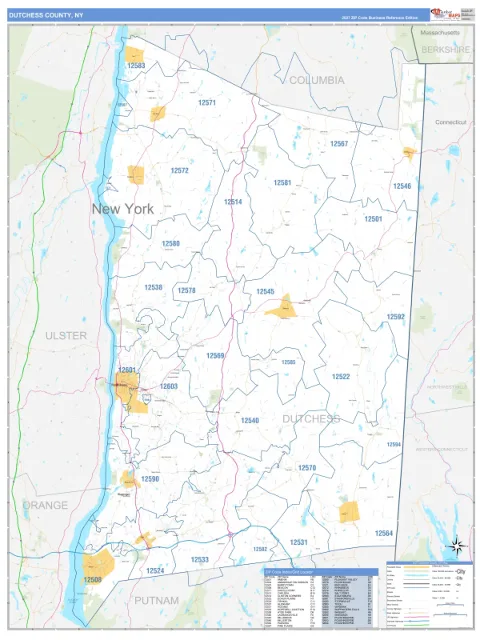Dutchess County, NY map