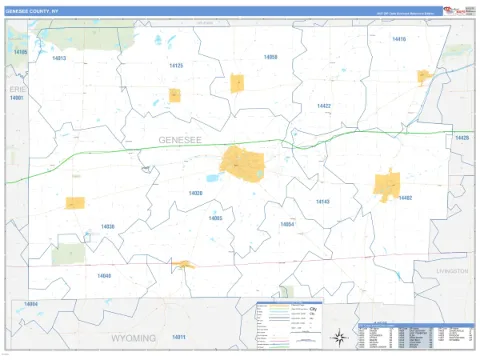 Genesee County, NY map