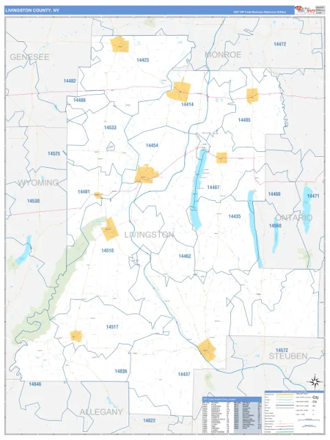 Livingston County, NY map