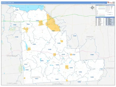 Madison County, NY map