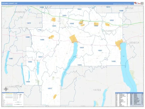Ontario County, NY map