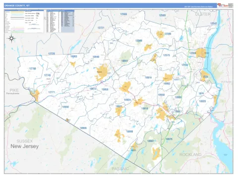 Orange County, NY map
