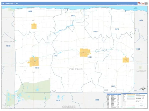Orleans County, NY map