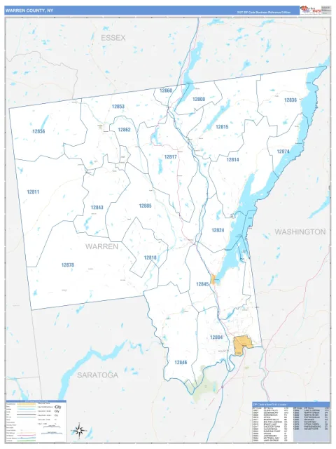 Warren County, NY map