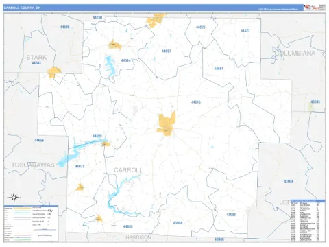 Carroll County, OH map