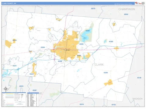 Clark County, OH map