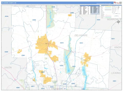 Delaware County, OH map