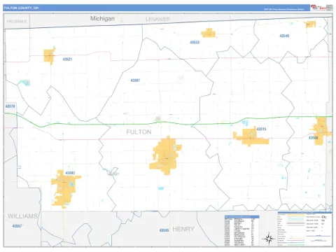 Fulton County, OH map
