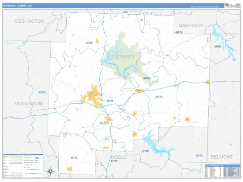 Guernsey County, OH map