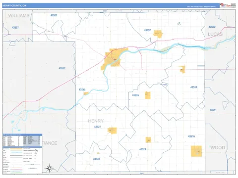Henry County, OH map