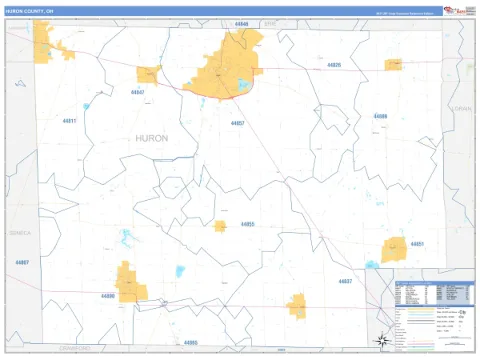 Huron County, OH map