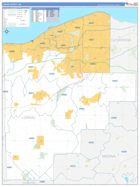 Lorain County, OH map