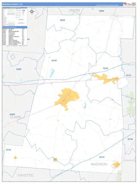 Madison County, OH map