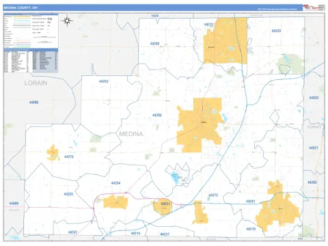 Medina County, OH map